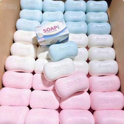 1pc Simulation Soap Shape Squishy Stress Relief Toy, Soft Stretchable Flour Squeeze Fidget Toy, Portable Anti-Anxiety Decompression Ornament, Funny Prank Relax Toy, Ideal Gift For Adults Women Desktop Decor