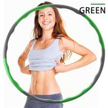 1pc 8-Segment Detachable Women Foam Wrapped Fitness Hoop Massage Exercise Hoop Gym Workout Equipment Soft Fitness Hoop For Weight Loss, Fat Burning And Home Core Training - Multicolor - View 15