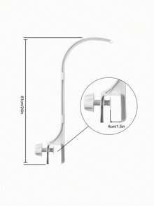 1pc Classic Plastic Baby Crib Mobile Holder, Double Nut Fixed Frame, DIY Toy Decoration Hanging Rack, Easy Installation - Multicolor - View 9