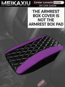MEIKAXIU PU Leather 3D Embroidered Car Armrest Box Cover 32x19CM Size Dedicated Armrest Box Protector Car Interior Accessories For Women - PU Leather Quilting - View 17