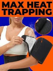 Versatile Arm Sauna Sleeves With Hook And Loop Flexible Women's Arm Trimmers For Beginners Compact Sauna Arm Shaper Perfect For Cardio Waist Trainer Arm Workout Sauna Sleeves Exercise Weights Gym Work Out Home Equipment - Multicolor - View 8