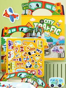 Reusable Sticker Book For Kids, Removable Toddler Sticker Book, Suitable For 3-6 Years Old Boys And Girls, Birthday Gift Educational Learning Toy - Ocean And Zoo - Multicolor - View 4