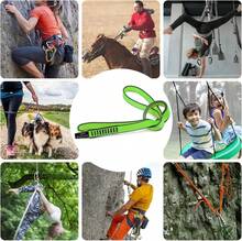 18MM Nylon Climbing Sling Runner 23KN CE2008/EN566 Strong Webbing Straps For Rock Climbing,Mountaineering, Rappelling, Swing, Yoga Hammock Etc - ColorP - View 5