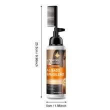 SUMIFANG Brazilian Keratin Straightening Cream, Hyaluronic Acid + Keratin Dual Repair For Dry And Frizzy Hair, Smooth And Shiny, Combines Straightening And Repair Functions, Tangle-Free Daily Styling, 268ml - Straightening Comb - View 7