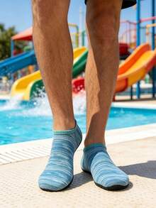 1 Pair Striped Diving Socks, Holiday Gift, Daily Home Wear Floor Socks, Fitness Sports Socks, Multi-Functional Unisex Short Socks, Lightweight Breathable Non-Sweaty, Versatile Colors With Multiple Sizes Available - Multicolor - View 5