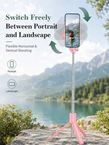 Multifunctional Selfie Stick Tripod All-In-One, Detachable Bluetooth Remote Control For Remote Shooting, One-Click Anti-Shake Capture, Free Switch Between Horizontal And Vertical Screen, Multi-Angle Adjustable, Portable Foldable Travel Live Streaming Selfie Tool - one-size - View 4