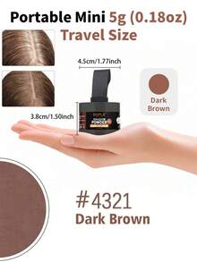 GOIPLE 0.18oz/5g Hairline Powder Waterproof Instant Coverage For Bald Spots, Forehead, Filling Sparse Areas, Hairline Shadow Powder, Includes Mini Mirror, Sponge Puff - Gold - View 22