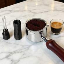 KCJLHGT Stainless Steel Coffee Powder Tamper Espresso Powder Stirrer 6 Needle Distributor Leveler WDT Tools Cafe Stirring Barista Accessories - Black - View 5