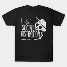 T Chemise Social Distortion Vintage T-Shirt By Wellcome To My World - Black - View 1