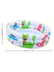 Compact Durable Inflatable Round Swimming Pool PVC, Equipped With Family Entertainment Accessories, Inflatable Swimming Pool, Vibrant Dinosaur And Plant Design, Game Pool Dinosaur Theme Swimming Pool Durable Swimming Pool - Circular Swimming Pool - View 9