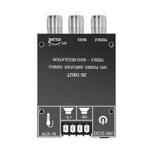 ZK-1002T 藍牙 5.0 立體聲擴大機板,200W HiFi 2.0 聲道迷你音訊擴大模組,附低音與高音調節,AUX 輸入,DC 12V-24V,適用於 DIY 喇叭與家用音響 - ZK-1002T - 查看 9