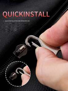 Alloy Zipper Pull Repair Kit - Universal Zipper Pull Replacement, Bag Accessories, Suitable For Clothing And Wallets - Easy To Install, Durable, Universal Zipper Pull Repair And Replacement, Removable Zipper Pull Replacement Heads - Multicolor - View 9