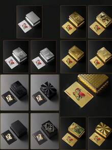 1 Deck "Black Rose" Playing Cards, Suitable For Creative Travel Gifts, Party Games, Magic Performances And Family Entertainment, Ideal Choice For Game Night, Perfect For Birthday, Christmas, New Year, Halloween And Thanksgiving Occasions - One Size Fits All - View 10