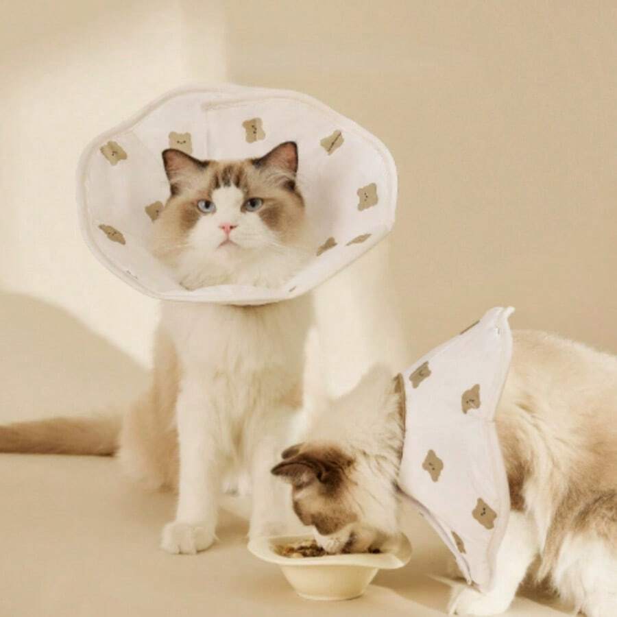 1pc Elizabeth Collar, Anti-Licking Anti-Biting, Neck Protection, Suitable For Cats And Small Dogs - Multicolor - View 1
