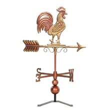 [Local Shipping] Metal Rooster Weathervane, Roof Mount Wind Direction Indicator, Outdoor Weather Vanes-XY381012 - 84J-224V00MX - View 11