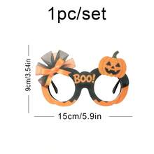 Halloween Party Costume Glasses, Pumpkin Spider Witch Bat Cute Funny Photo Props For Holiday Celebration - Multicolor - View 8