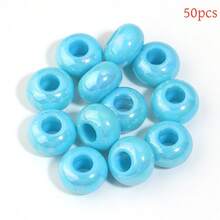50Pcs Acrylic Colorful Abacus Beads Large Hole Wheel Beads Suitable For DIY Bracelets Keychains Necklaces Stationery Pens Holiday Decoration Abacus Beads Tassel Dreamcatcher Making Hanging Rope Beads - Multicolor - View 19