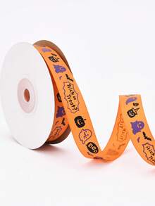 25 Yard Nastro di Poliestere per Ognissanti Felice, Nastro Decorativo in Raso per Confezioni Regalo, Artigianato, Nastro Decorativo in Raso e Garza per Scatole Regalo, Sacchetti di Imballaggio, Fiocchi, Confezioni Regalo, Decorazioni Fai-da-Te, Confezioni Regalo di Ognissanti, Decorazioni di Ognissanti - Multicolore - Visualizzare 10