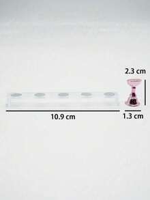 Solid Color Simple Nail Art Chess Pieces Practice Nail Holders Daily Casual Tools - Pink - View 6