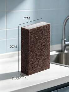 2/4pcs Magic Abrasive Sponge Scrubber, For Removing Rust, Cleaning Brush, For Descaling, Cleaning, Suitable For Kitchen, Bathroom, Home, Household Items - Multicolor - View 3