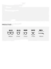 1PC Women's New Oval Frame Plain Lens Glasses, Exquisite Cool Tone Fashion Eyewear, Versatile For Daily Wear, Home, Selfie, Commute, Internet, Office, Computer, Phone, Reading, Gaming - Clear - View 6