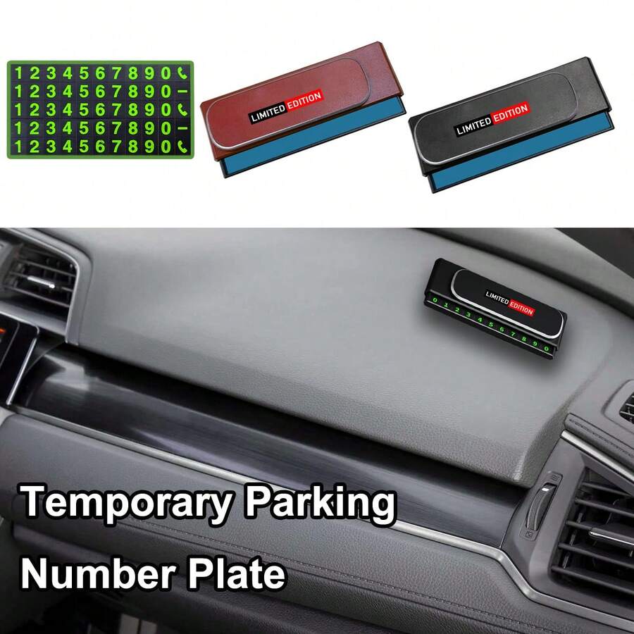 ABS Car Temporary Parking Phone Number Card Number Plate Holder - TGNCK - View 1