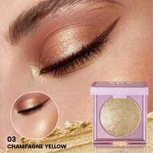 Pudaier 多用途烘焙高光粉 極細珍珠閃耀面部高光 3D 立體光澤 適用眼部、臉頰與身體 持久絲滑易暈染 日常、派對與新娘妝容 - 03 - 查看 7