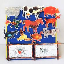 hoojojo Set Papan Felt "Laba-laba yang Sangat Sibuk", Potongan Felt untuk Bercerita tentang Hewan Ternak, Perlengkapan Pendidikan Kelas, Cocok untuk Pertunjukan Cerita, Membaca di Rumah, dan Alat Bantu Mengajar di Rumah untuk Persiapan Kembali ke Sekolah - MultiWarna - View 10