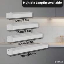 VOLACI 1 件 USB 可充电运动传感器灯，矩形 LED 夜灯，适用于卧室、走廊、楼梯、衣柜、橱柜，暖光/白光，尺寸选项：19.69/11.81/7.87/3.94 英寸 - 彩色 - 查看 11