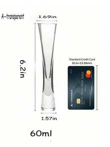 1pc Elegant Glass Liquor Cup, 1oz Wine Glass, Aperitif Glass, Wine Glass. Ideal Father's Day Gift, Crystal-Like Glass, Gift For Friends, Men's Glass, Women's Glass, Reusable And Dishwasher , Essential For Weddings And Parties, - Multicolor - View 18