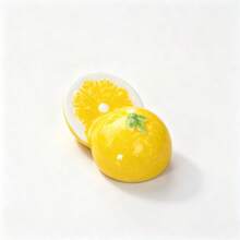 Creative Half Fruit Shaped Table Spoon And Chopstick Holder, Cute Home Tableware Decoration, Adorable Orange And Lemon Shaped Cutlery Holder, Creative Chopstick Holder Home Table Decor - View 6