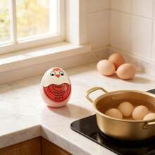 1pc Cute Egg Timer, Suitable For Boiling Eggs, Can Set Soft-Boiled, Medium-Boiled, Hard-Boiled Eggs, Kitchen Breakfast Cooking Assistant, Teacher Gift, Halloween Decoration Tool, Kitchen Accessory, Home Set, Autumn Home Decor, Room Essential, Autumn Decoration - Multicolor - View 7