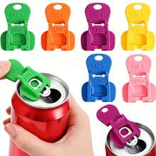 6/12pcs Colorful Soda Can Opener And Protective Cover, Suitable For Soda Cans, Prevents Insects And Dust From Entering, Suitable For Picnic, BBQ, Beach, Outdoor, Camping And Other Occasions, Kitchen Accessories - View 2