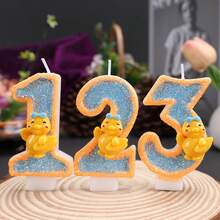 1pc Cute Little Yellow Duck Cartoon Candle Creative Handmade DIY Candle Birthday Party Cake Decoration 0-9 Candle - View 10