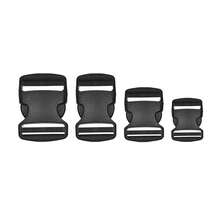 Aimall Women Bag Accessories - 10pcs Black Plastic Buckle Clips For School Bag Backpack Strap - Women Bag Accessories - 10pcs - View 2