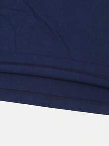 Adidas Kaos Rajut Lengan Pendek Tanpa Kerah Pria Ukuran M 3S SJ TJE6399 - Biru - View 5