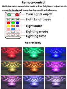 1/2 buah Lampu Kolam Renang Terapung Bertenaga Surya, Lampu Taman Bawah Air Berubah Warna RGB dengan Kontrol Jarak Jauh, Cocok untuk Kolam Renang, Teras, Lampu Proyeksi Suasana Perayaan Pernikahan Liburan, Hadiah Dekorasi Luar Ruangan Sempurna untuk Pecinta Taman dan Pemilik Kolam Renang - MultiWarna - View 10