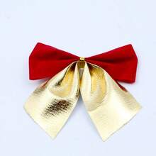 12Pcs Sparkly Christmas Bows, Xmas Tree Ornaments For Home, Office & Party Decor - Multicolor - View 9