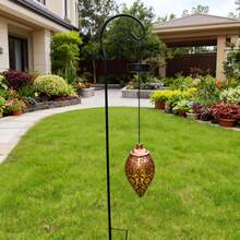 1pc Solar Hollow Projection Hanging Garden Lawn Light - Path Light With Auto Switch And Ambient Lighting - Suitable For Outdoor Decoration, Solar Pendant Light And Garden Landscape Lighting - 水滴燈 - 查看 4