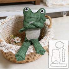1 Piece Quirky Big-Eyed, Long-Legged Frog Patchwork Template, DIY Frog Pattern Sewing Template, Reusable PET Template, Ideal For Handmade DIY Tracing And Patchwork, Sewing Template For Positioning And Tracing, Cutting Tool For Craft Enthusiasts. - Classic - View 7