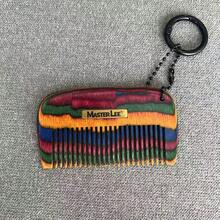 MASTERLEE 1pc, Iridescent Portable Colorful Peach Wood Flat Comb, Mini Small Size With Hanging Ring For Carrying On Bag, Non-Damaging Rounded Teeth, Head Massage Comb, Birthday Gift, Christmas Gift, Suitable As A Gift - Multicolor - View 11