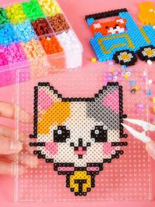 5mm Perler Beads Board, Large Transparent Pegboard Set, Square Pegboard DIY Handmade Kit, Perler Beads Craft, Jewelry Handmade Gift - Fuse Bead Tool - View 5