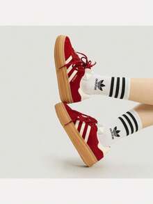 Adidas Originals Sepatu Kasual Olahraga Low-Top Unisex GAZELLE BOLD W KJ4293 - Merah - View 6