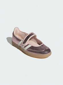 Adidas Originals Unisex SAMBA JANE W Low-Top Sports Casual Shoes HQ7708 - Baby Pink - View 3