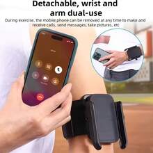 Sports Armband Running Strap Fixed Equipment Wrist Bag Holder, Universal Wristband, Suitable For 4 To 7 Inch Mobile Devices And Smartphones, Adjustable Strap With 360 Degree Rotation Function - Multicolor - View 9