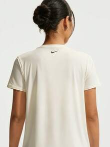 Nike Kaos Rajut Lengan Pendek Tanpa Kerah Wanita AS W NK ONE CLSSC DF SS TIW1389-133 - Krem - View 2