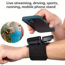 Sports Armband Running Strap Fixed Equipment Wrist Bag Holder, Universal Wristband, Suitable For 4 To 7 Inch Mobile Devices And Smartphones, Adjustable Strap With 360 Degree Rotation Function - Multicolor - View 3