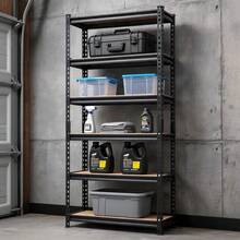 Heavy Duty 5-Tier Metal Shelving Unit – Adjustable Standing Storage Rack – 2500 Lbs Capacity – Utility Shelves For Garage, Pantry, Warehouse, Kitchen, Laundry - 黑色 - 查看 1