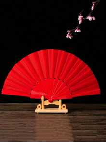 1/10pcs Solid Color Foldable Minimalist Casual Handheld Fan, Suitable For Various Festivals, Parties, Weddings, Daily Summer Cooling, Beach, Travel - Multicolor - View 5