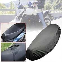 Universal Black Motorcycle Seat Cover Elastic Protective Cover, Full Coverage All-Season Artificial Leather Seat Cover, Scratch-Resistant Wear-Resistant Car Seat Sunshade - A - View 3